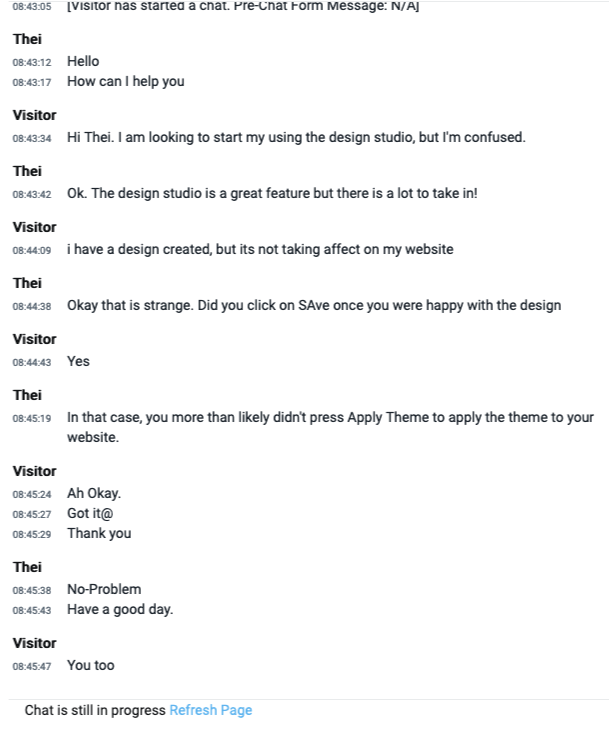 How to Read chat transcripts SnapEngage Live Chat